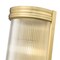 Z-Lite Carnaby Wall Sconce, 2-Light, 8 In.W x 4.75 In.L x 12 In.H, Modern Gold/Clear Ribbed 7504-2S-MGLD - alternate 5